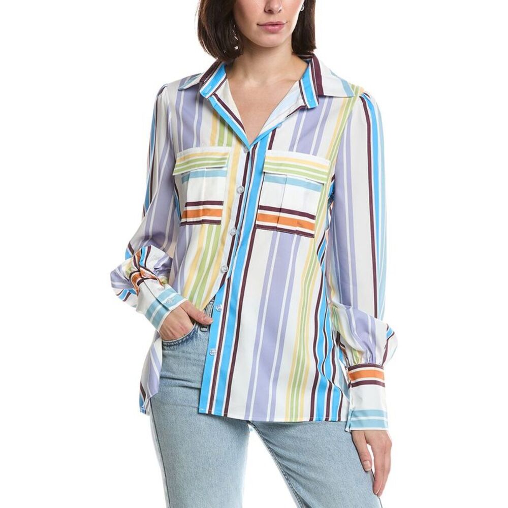 Hl Affair Womens Long Sleeve Top, White